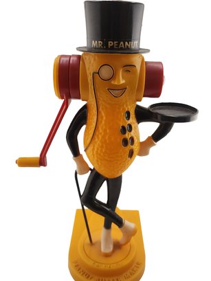Vintage Mr Peanut Plastic Display Or Grinder #6363