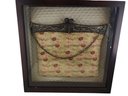 Antique Flapper Bag In Shadow Box Frame #6362