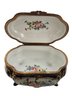 Vintage Limoge Fragonard Porcelain Hinged Footed Box Signed # 6367