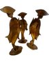 Vintage Trio Of Brass/ Bronze MCM Asian Figurine Statues #6395