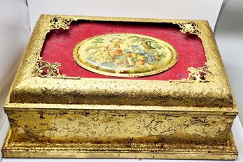 Antique Gilt Metal Decorative Box