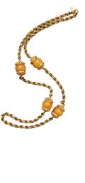 Vintage Signed Kenneth Lane (KJL) Resin Chain Necklace 5/5