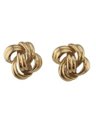 7/8060 Vintage Givenchy Signed Knot Shaped Earrings