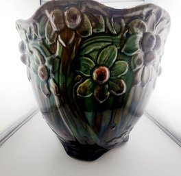 Decorative Majolica Style Planter