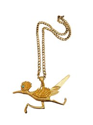 Vintage Bird Pendant Necklace # 6135