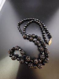 Vintage Crystal And Rhinestone Beaded Necklace # 6300