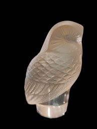 Vintage Lalique Owl Statue Paperweight Signed #6392
