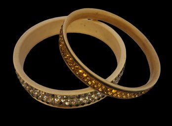 Art Deco Celluloid Sparkly Bracelets (A4503)