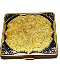 Vintage Detailed Enameled Compact (A1142)