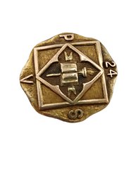 Vintage 10kt Mamuken Co. NY School Fraternity Pin (A5265)