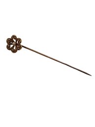 Vintage 18kt Gold & Pearl Stick Pin (A5279)