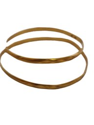 Vintage Heavy Pair Of 22kt Bangle Bracelets (a5314)