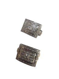 Vintage Rhinestone Unsigned Clip Earrings #4660