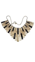 Huge Enamel Cleopatra Style Enamel Bib Necklace # 6574