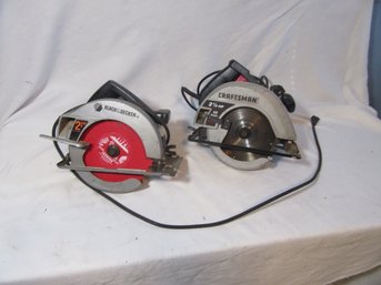 2 Electric Saws   Craftsman And Black And Decker