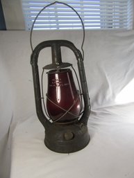 Dietz Kerosene Red Globe Lamp
