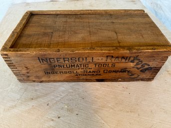 Ingersoll Rand  Wooden Box