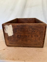 Thistle Brand Wooden Prune Box
