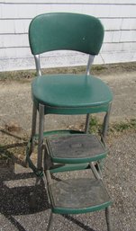 Vintage Green Step Chair