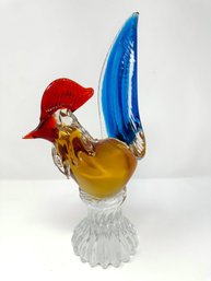 Murano Glass Rooster Figure