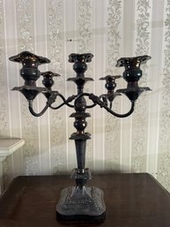 Antique Silverplated Candelabra