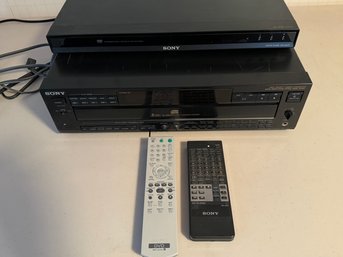 Sony DVD Player And 5 Disk High Density Linear Converter