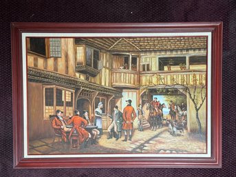 E Larroque Signed Vintage Painting