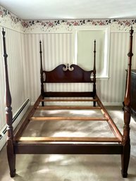 Vintage Mahogany Full Size Four Poster Bed