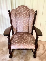 Vintage Upholstered Armchair By Thomasville