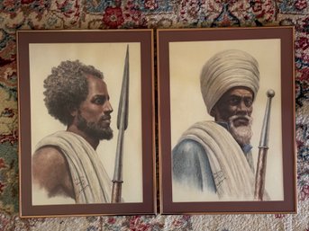 Pair Of Signed Portraits