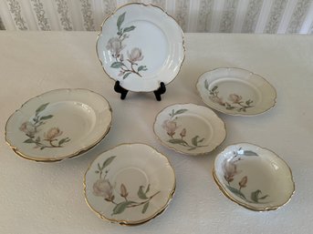 Hutschenreuther Germany Sylvia China In Magnolia Pattern