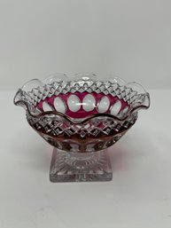 Westmorland Cranberry Thumbprint Compote