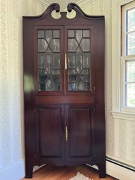 Mahogany Corner Cabinet