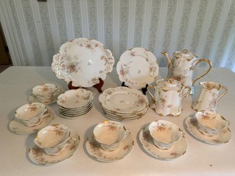 Large Haviland And Co Limoges France China Set For Wood Bickwell And Potter Providence