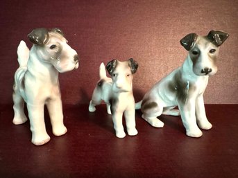 Group Of Porcelain Terriers Including Erphila