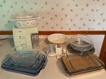 Lot Of Cookware, Baking Dishes, Pyrex, Corningware