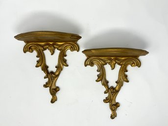 Pair Of Regency Style Wall Shelves