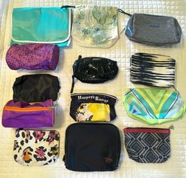 Collection Of Cosmetics Bag Lot Including Armani, Chanel And More