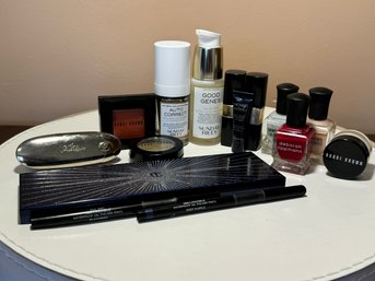 Collection Of Beauty Products Including Bobbi Brown, Laura Geller, Guerlaine, Sunday Riley, Deborah Lippmann