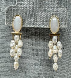 14k Cultured Pearl Earrings