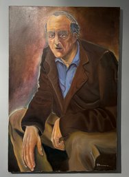 Oil On Canvas - The Artist As An Old Man - John McCormack Listed CT Artist