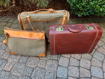 Group Of Vintage Luggage By Hartmann And American Voyager