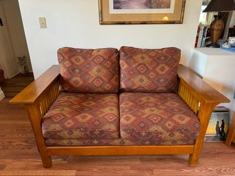 Mission Style Oak Sofa