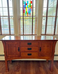 Mission Style Oak Sideboard