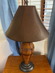 Vintage Wicker Table Lamp