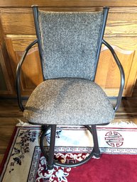 Custom Made In Canada Metal Framed Swivel Chair