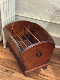 Vintage Wooden Magazine Rack