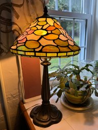 Vintage Stained Glass Tiffany Style Lamp