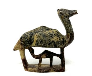 Vintage Carved Stone Camel Figure