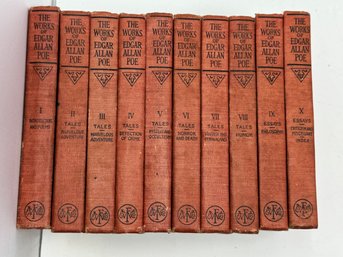 Set Of The Works Of Edgar Allen Poe Hardcover Books